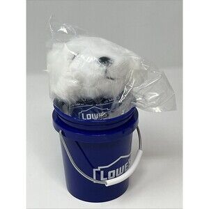 2025 My Lowe's Rewards Mini Bucket Plush Stuffed Animal Dog